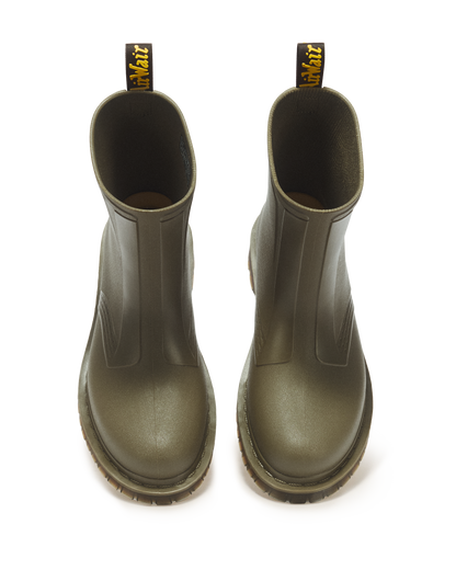 1460 Rain Pull On Waterproof Boots in DMs Olive
