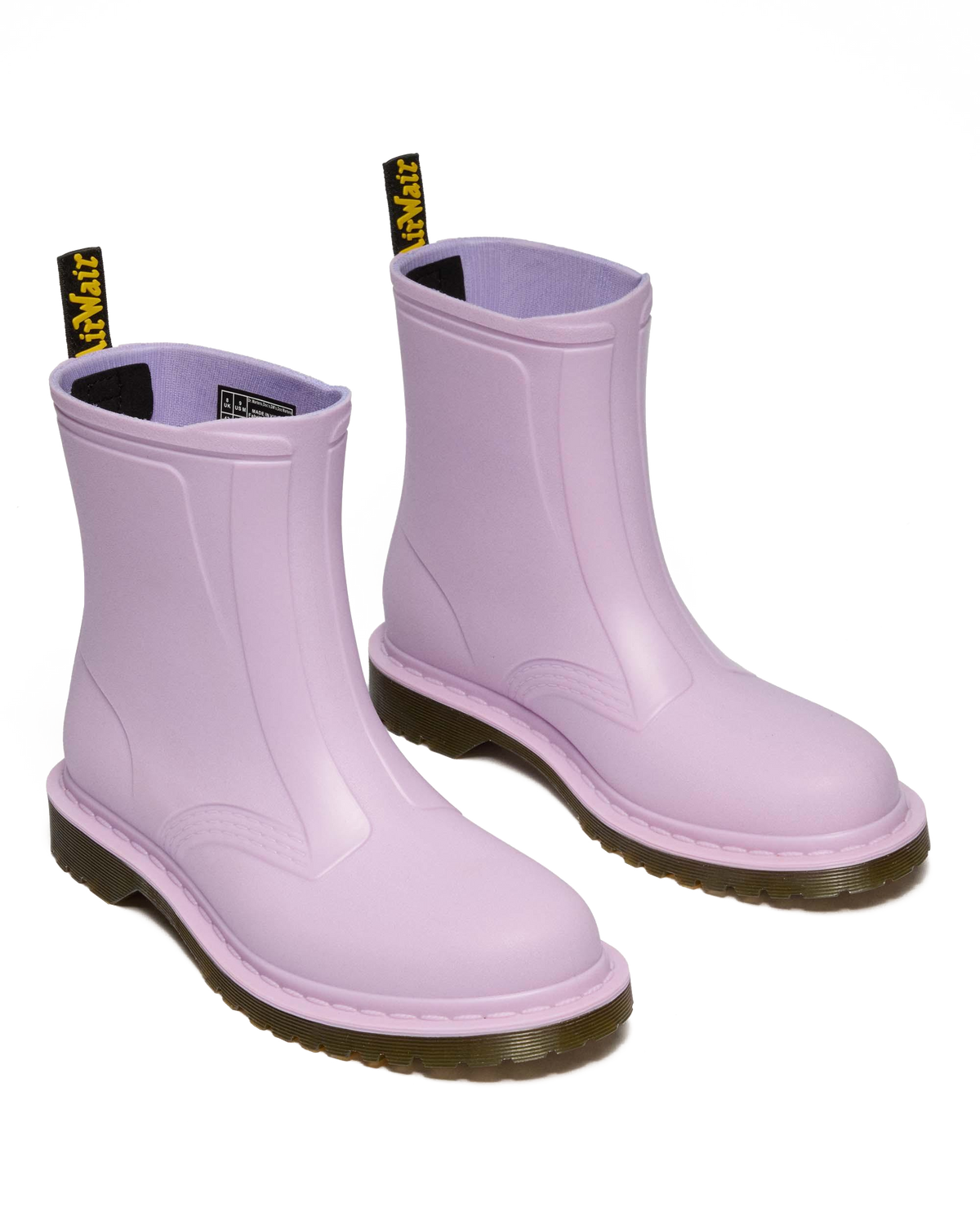 1460 Rain Pull On Waterproof Boots in Lilac