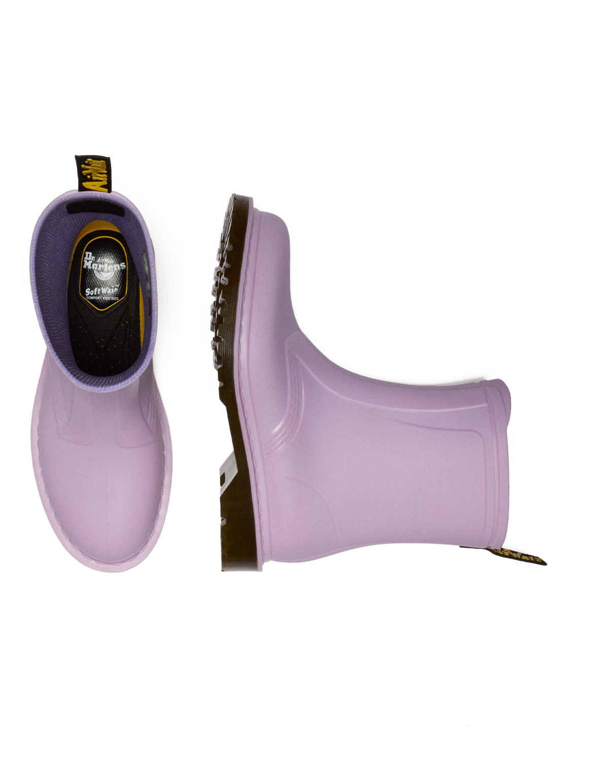 1460 Rain Pull On Waterproof Boots in Lilac