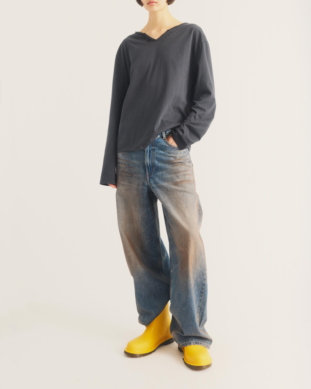 1460 Rain Pull On Waterproof Boots in DMs Yellow