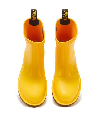 1460 Rain Pull On Waterproof Boots in DMs Yellow