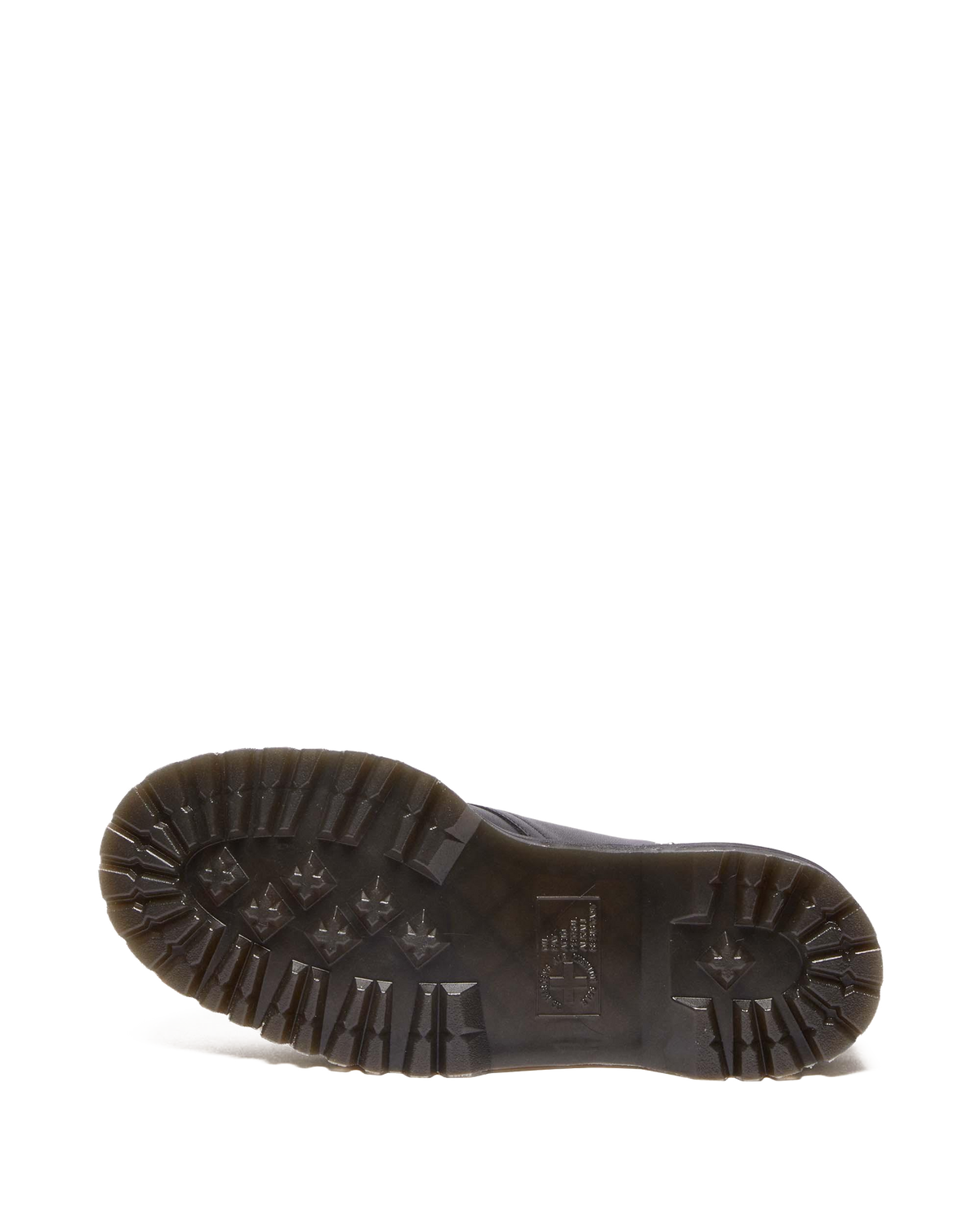 Monk Celestial Moth Leather Platform Shoes in Black