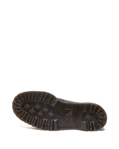 Monk Celestial Moth Leather Platform Shoes in Black