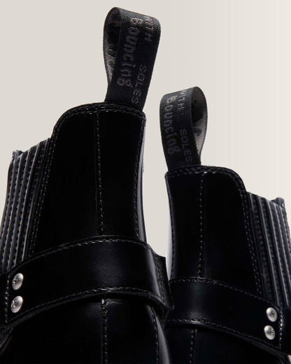 2976 Harness Analine Leather Chelsea Boots in Black