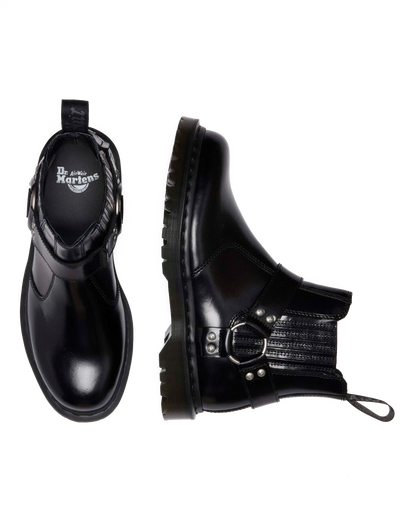 2976 Harness Analine Leather Chelsea Boots in Black