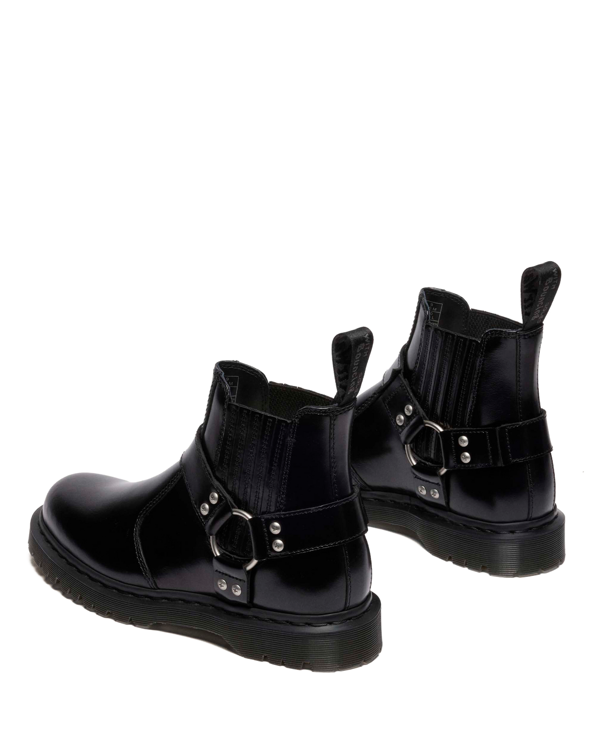 2976 Harness Analine Leather Chelsea Boots in Black