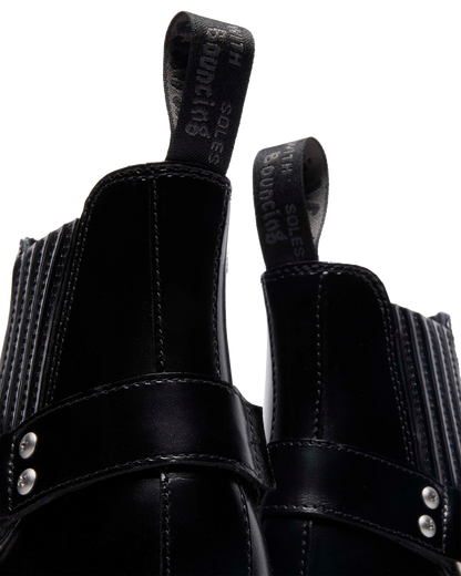 2976 Harness Analine Leather Chelsea Boots in Black
