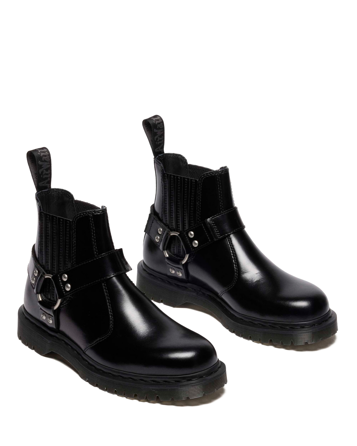 2976 Harness Analine Leather Chelsea Boots in Black