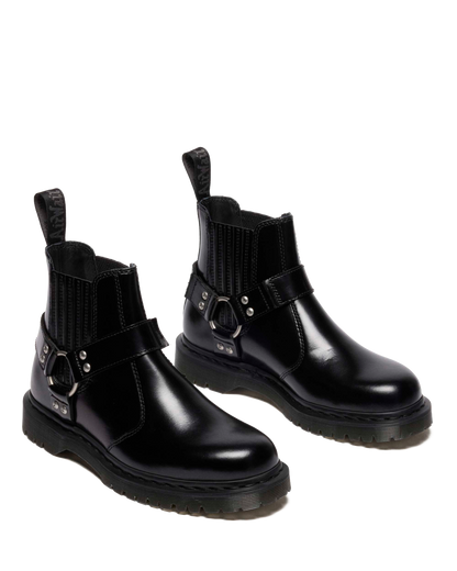 2976 Harness Analine Leather Chelsea Boots in Black