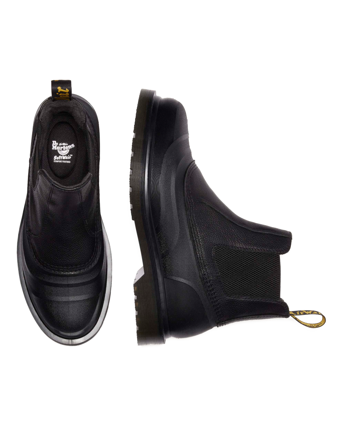 2976 SUB LEATHER CHELSEA BOOTS in Black