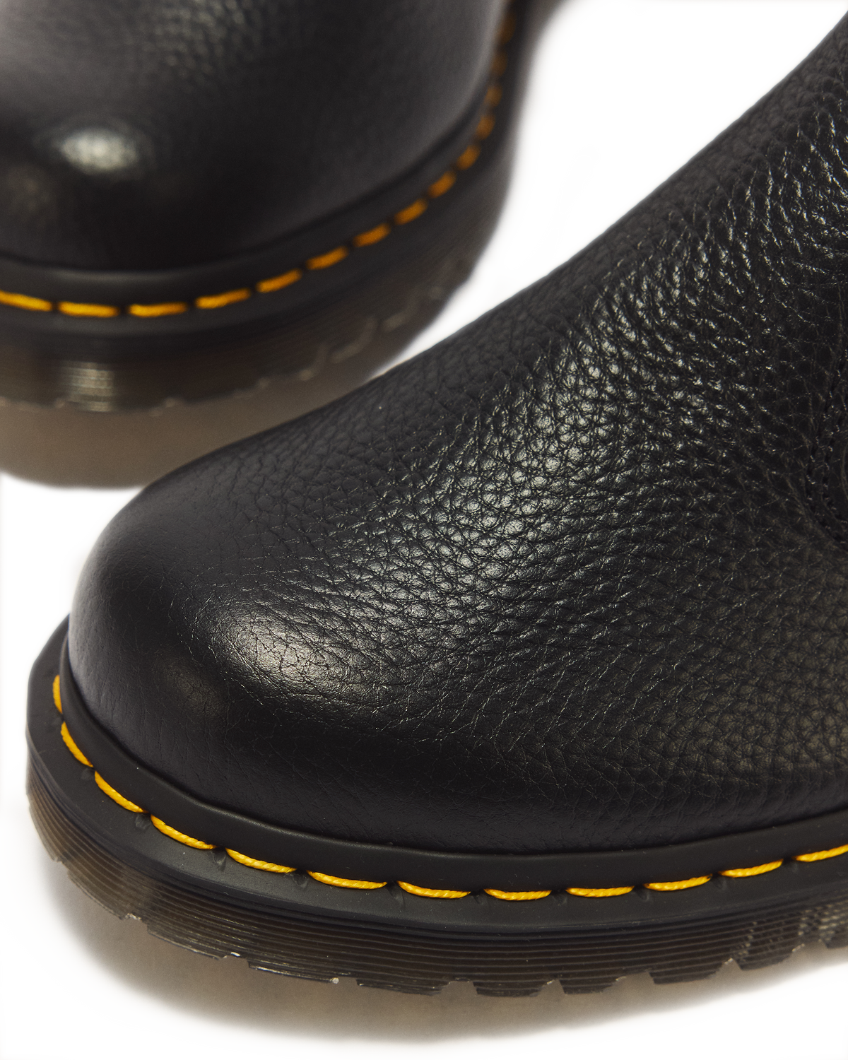 2976 LEONORE II FAUX FUR LINED SOFT LEATHER CHELSEA BOOTS in Black Milled Nappa