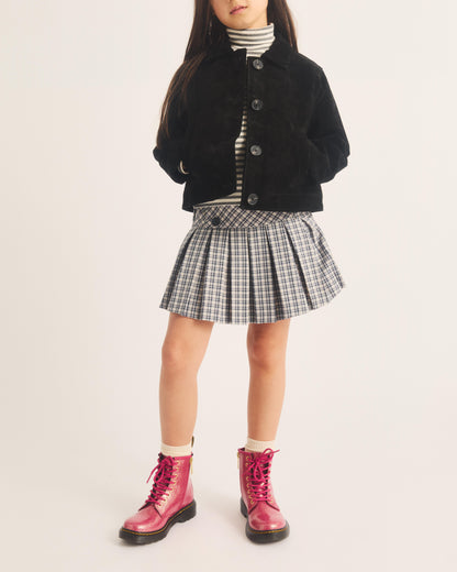 JUNIOR 1460 GLITTER PATENT LEATHER  BOOTS in Fuchsia+silver+gold