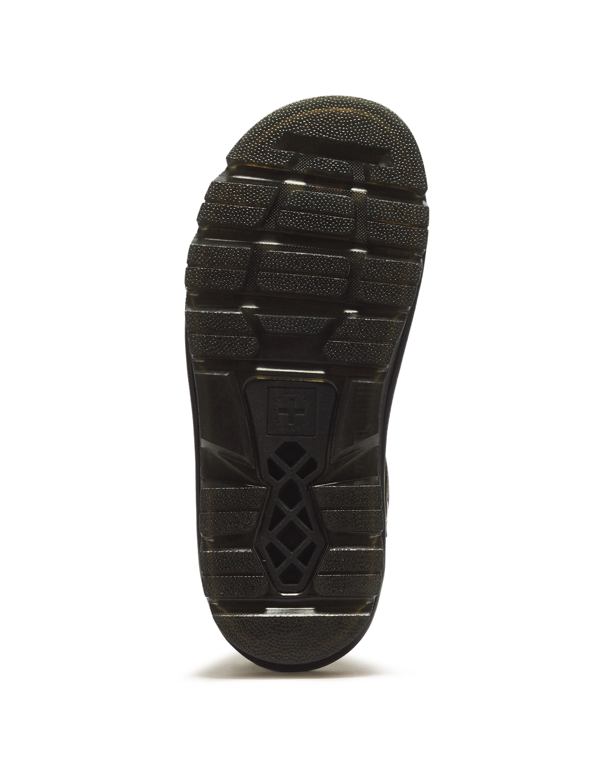 Zebzag Quilted Canvas Platform Mules in DMs Olive Green