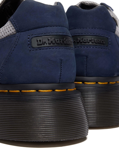 Buzz Strap Mixed Material Shoes in Midnight Blue+mid Grey