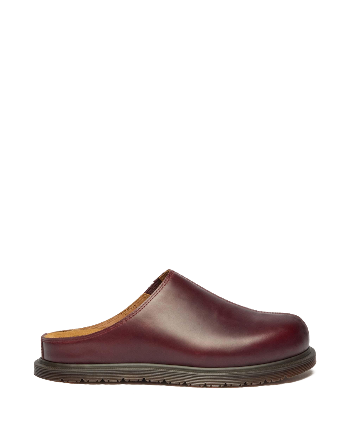 San Orleans Leather Mules in Cherry Red