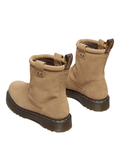 Anistone Lo suede biker boots in Savannah Tan