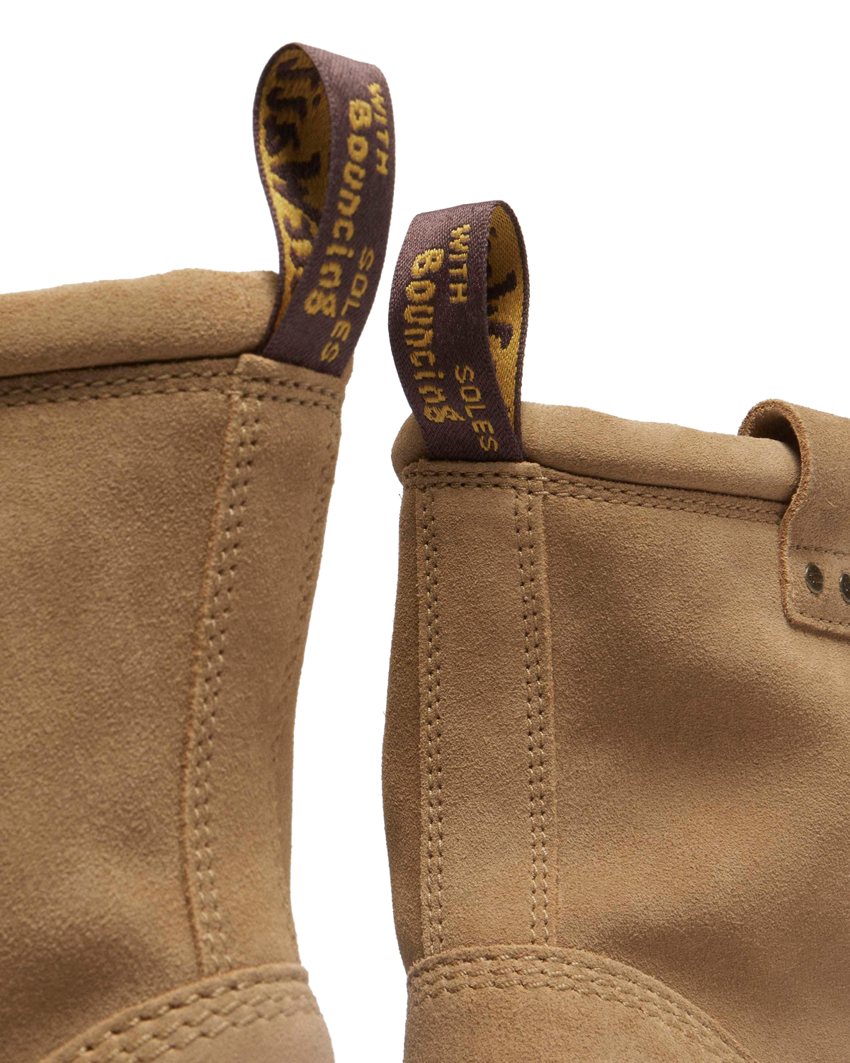 Anistone Lo suede biker boots in Savannah Tan