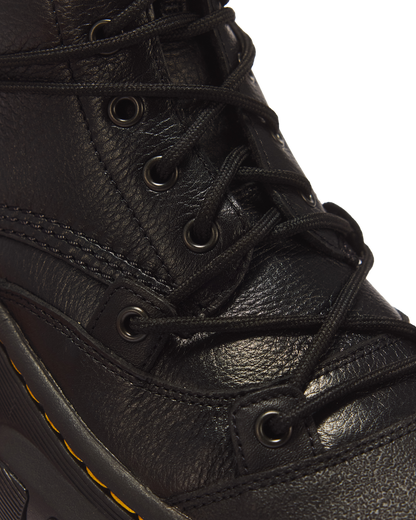 DMXL 8-eye leather boots in Black