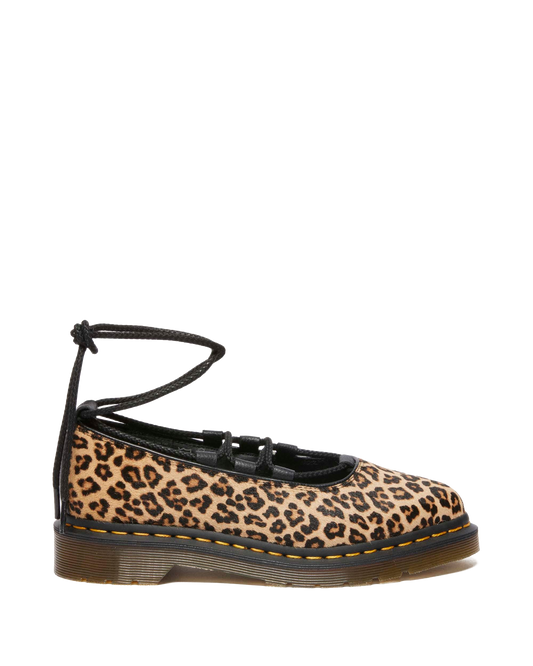 Elphie II leopard ballet flats in Light Tan