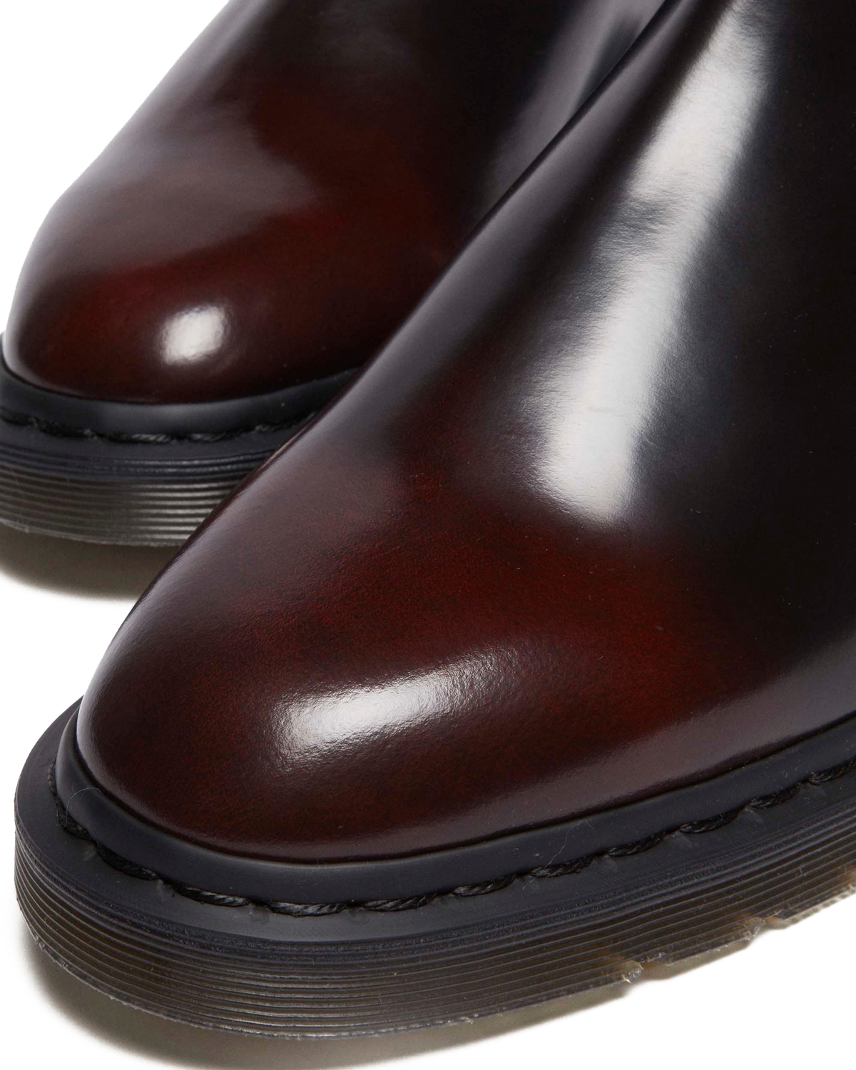 Graeme Arcadia leather Chelsea boots in Cherry Red Arcadia