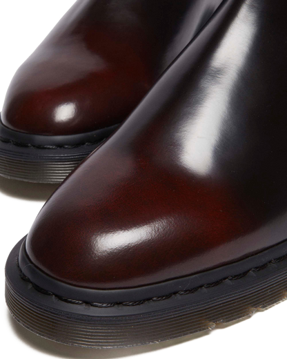 Graeme Arcadia leather Chelsea boots in Cherry Red Arcadia