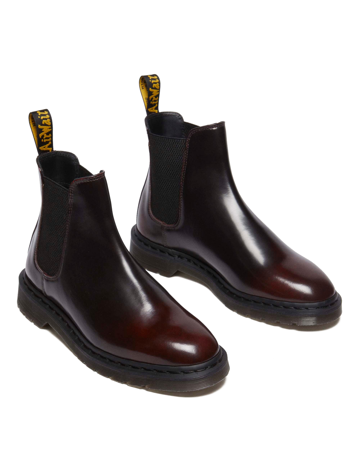 Graeme Arcadia leather Chelsea boots in Cherry Red Arcadia