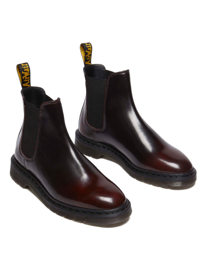 Graeme Arcadia leather Chelsea boots in Cherry Red Arcadia