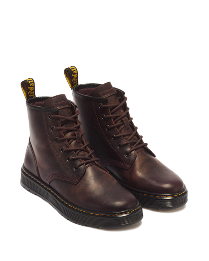 Brookline Chukka Crazy Horse Leather Ankle Boots in Dark Brown
