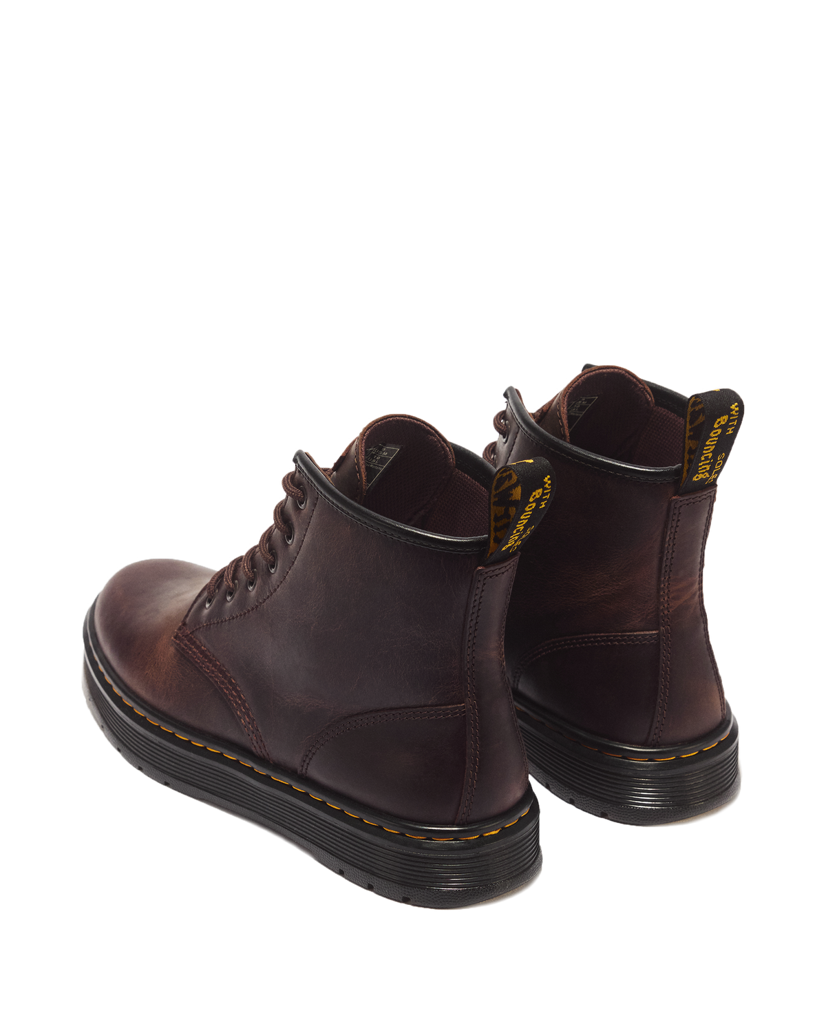 Brookline Chukka Crazy Horse Leather Ankle Boots in Dark Brown