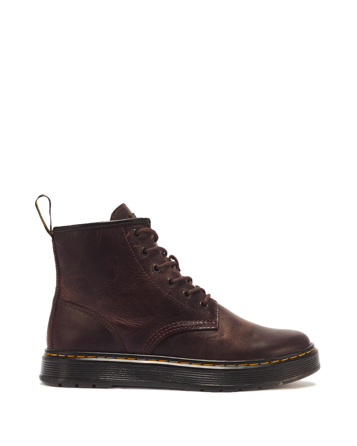 Brookline Chukka Crazy Horse Leather Ankle Boots in Dark Brown