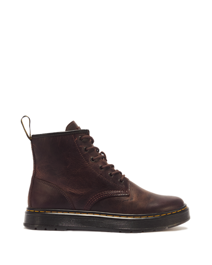 Brookline Chukka Crazy Horse Leather Ankle Boots in Dark Brown