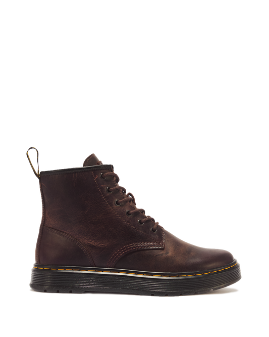Brookline Chukka Crazy Horse Leather Ankle Boots in Dark Brown