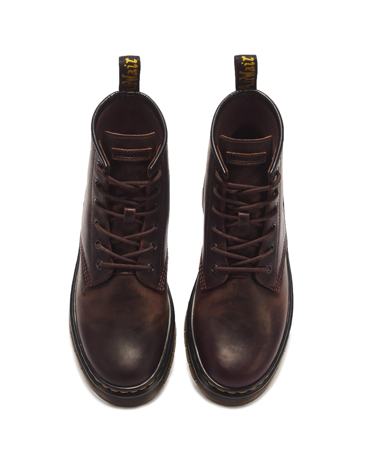 Brookline Chukka Crazy Horse Leather Ankle Boots in Dark Brown