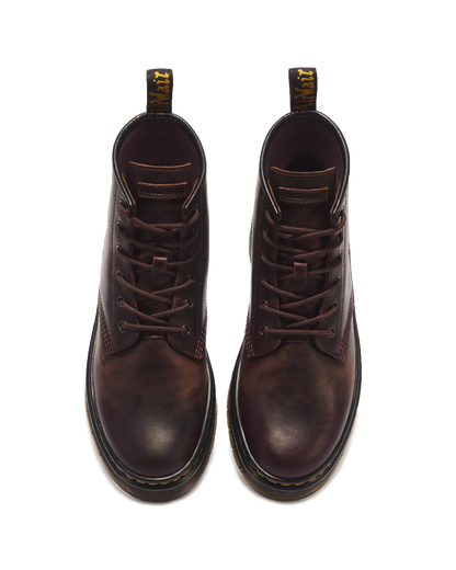 Brookline Chukka Crazy Horse Leather Ankle Boots in Dark Brown