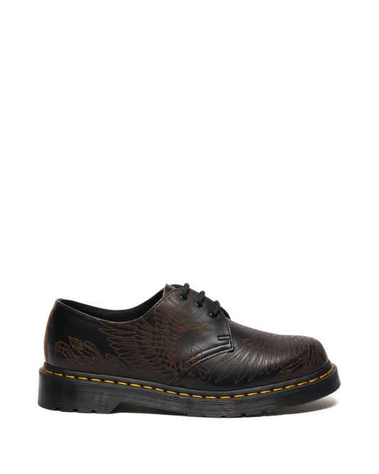 1461 PHOENIX VINTAGE SMOOTH LEATHER SHOES in Black