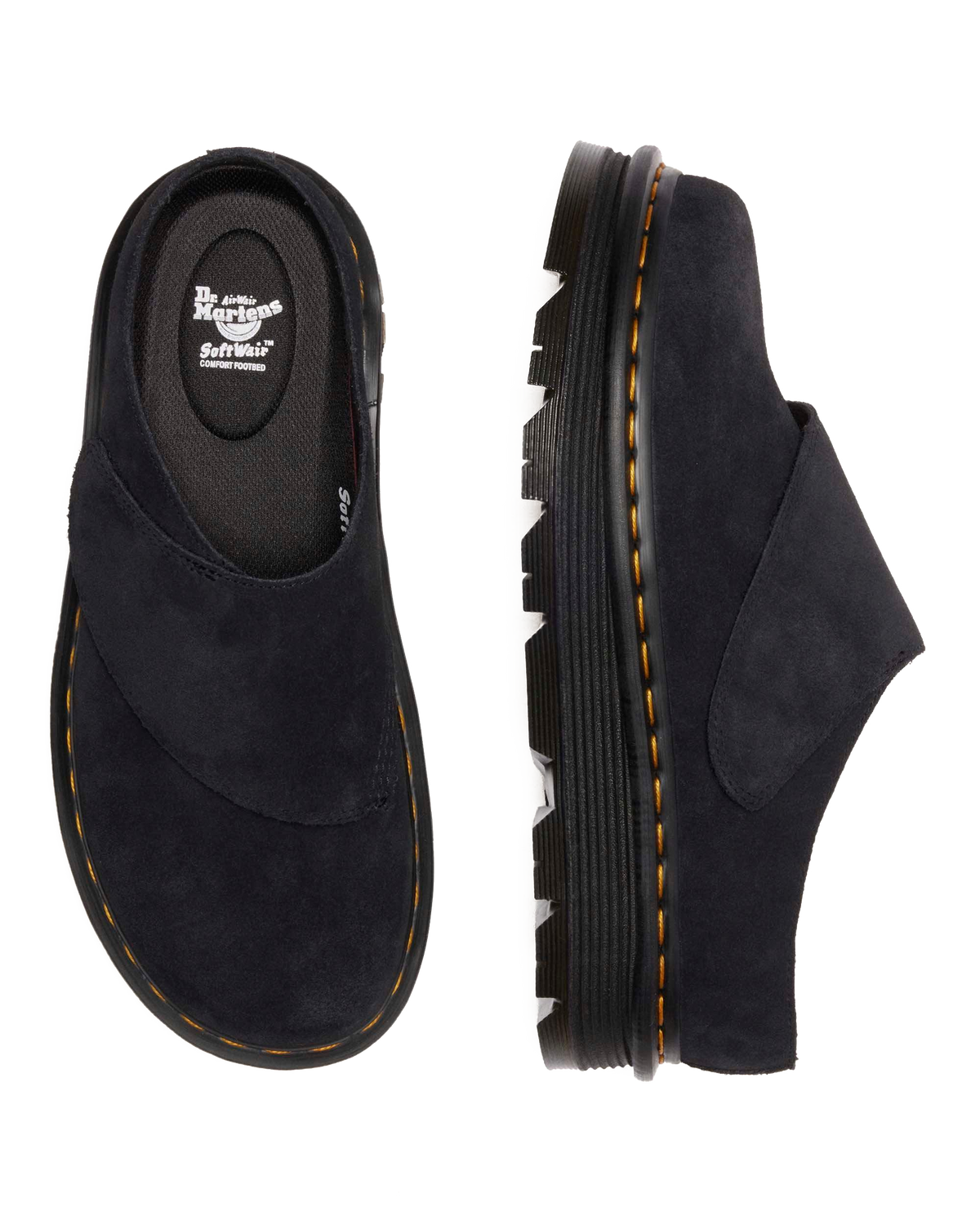 Zebzag Anywair Suede Mules in Black