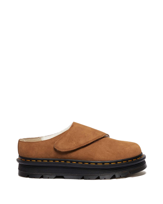 Zebzag AnyWair Warm Lined Suede Mules in Desert Brown