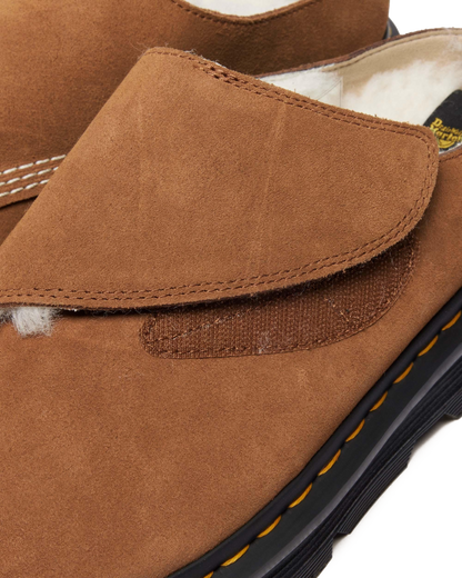 Zebzag AnyWair Warm Lined Suede Mules in Desert Brown