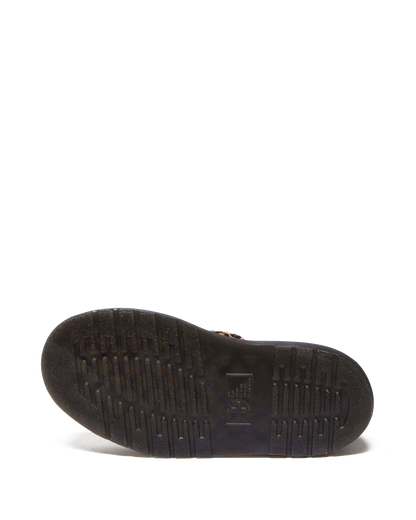 Clarissa II Quad Leopard leather platform sandals in Light Tan+Black