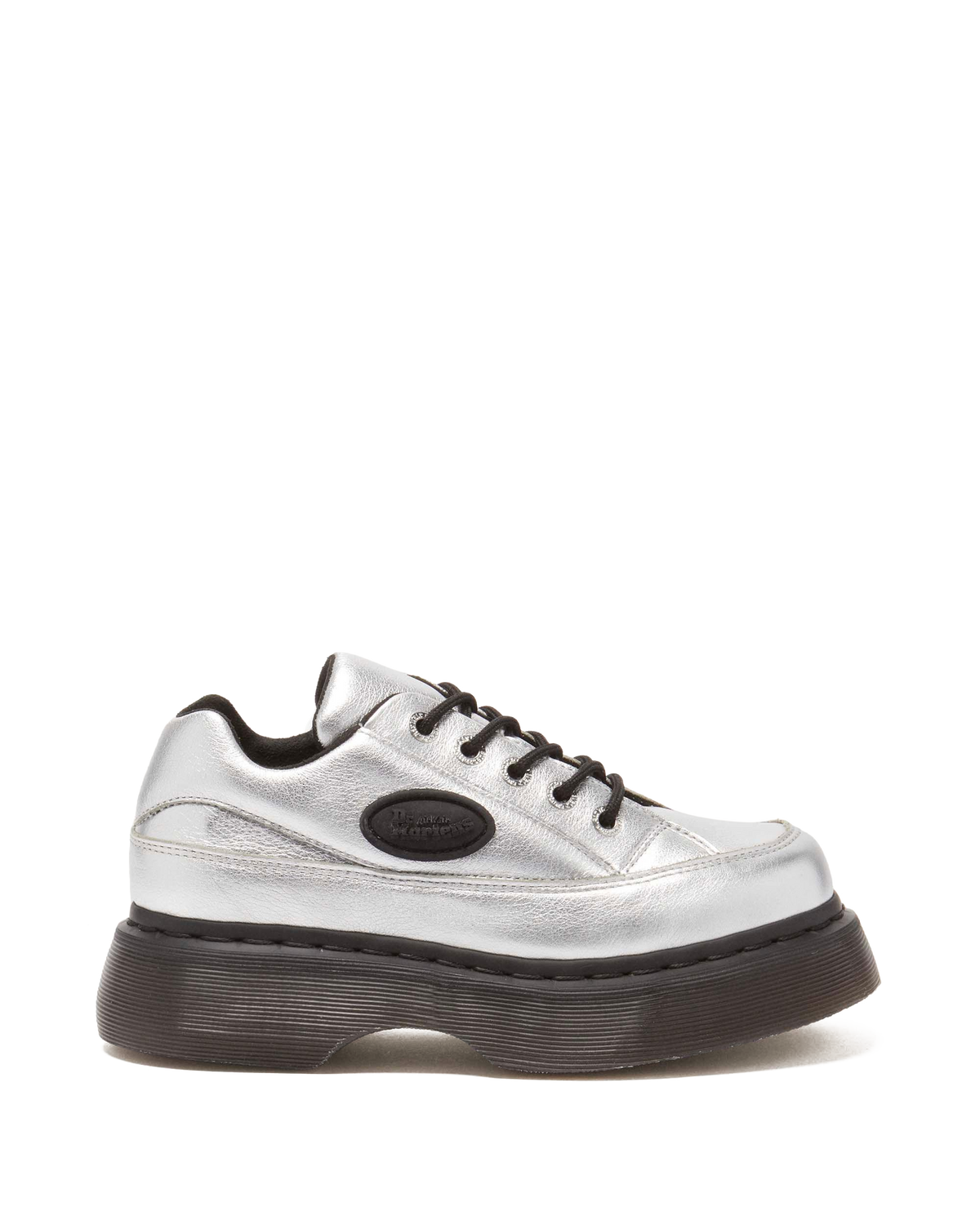 Buzz 5-eye metalic leather shoes in Metallic