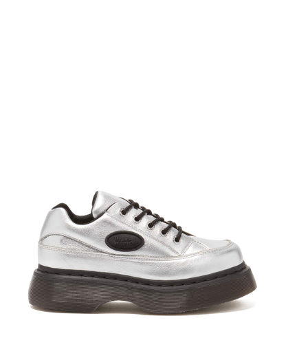 Buzz 5-eye metalic leather shoes in Metallic