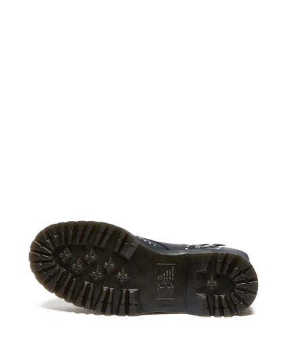 Jadon Hi Solar Flare Reclaimed Leather Platform Boots in Black