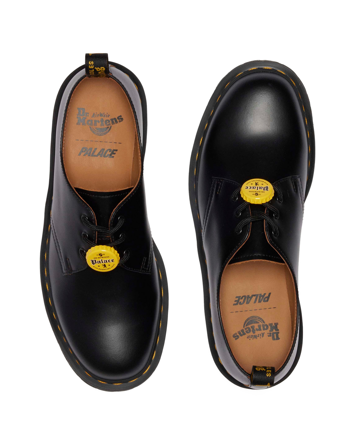 1461 Palace Vintage Smooth Leather Oxford Shoes in Black