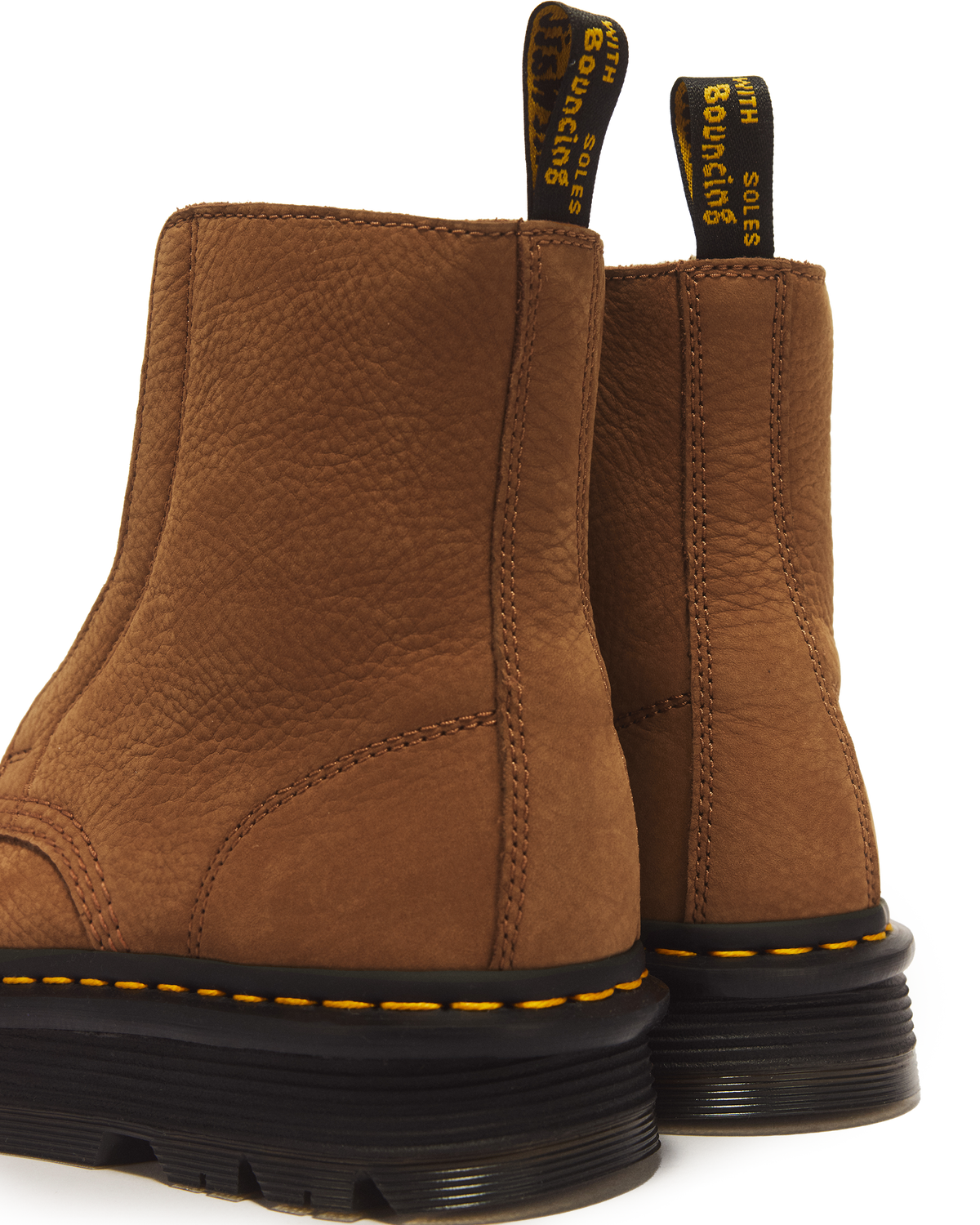 ZEBZAG LACELESS WARM LINED SLIP ON NUBUCK BOOTS in Desert Brown