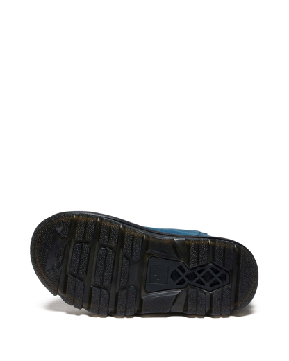 Zebzag Rigger Slip On Nubuck Boots in Neptune Blue