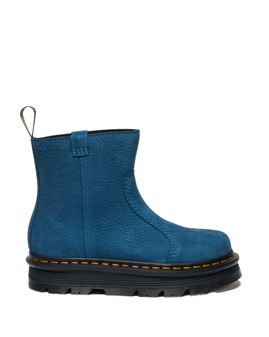 Zebzag Rigger Slip On Nubuck Boots in Neptune Blue