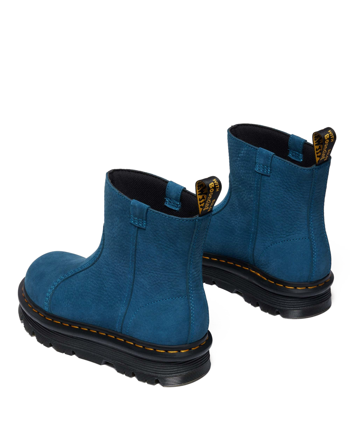 Zebzag Rigger Slip On Nubuck Boots in Neptune Blue