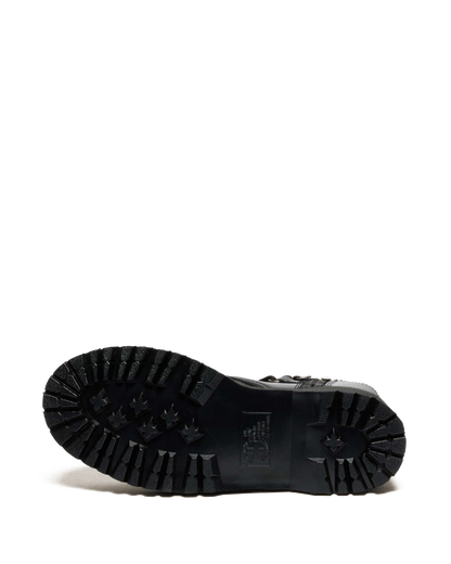 JADON HI STUDDED BUTTERO LEATHER PLATFORM BOOTS in Black Buttero