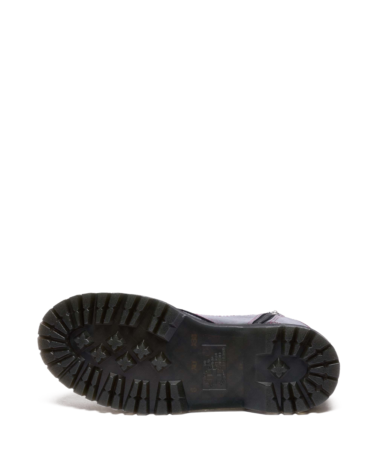 Jadon Distressed Patent Leather Platform Boots in Black