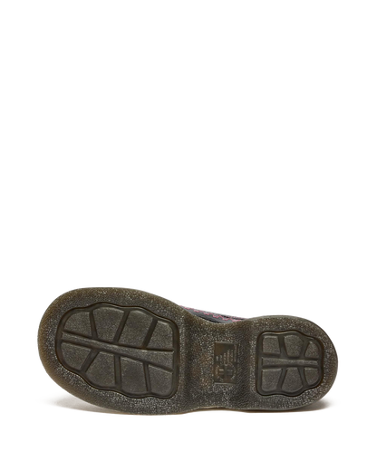 Buzz 5-Eye Distressed Patent Leather Shoes in Black